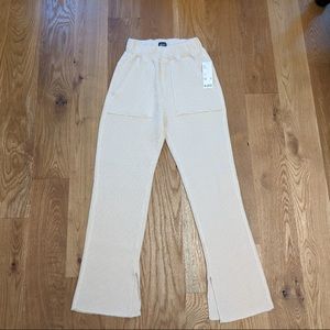 BDG MOLLY FLARE WAFFLE KNIT PANTS